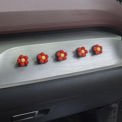 Red Flowers Car Hook - Car Front Hanging Storage Hook