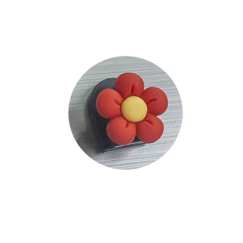 Red Flowers Car Hook - Car Front Hanging Storage Hook
