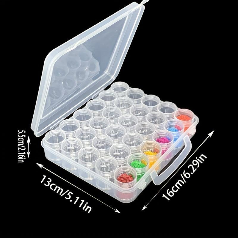Clear Plastic Bead Storage Container Nail Art Box Mini Jewelry Bottles