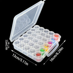 Clear Plastic Bead Storage Container Nail Art Box Mini Jewelry Bottles