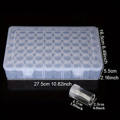 Clear Plastic Bead Storage Container Nail Art Box Mini Jewelry Bottles