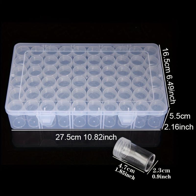 Clear Plastic Bead Storage Container Nail Art Box Mini Jewelry Bottles