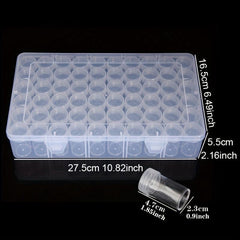Clear Plastic Bead Storage Container Nail Art Box Mini Jewelry Bottles