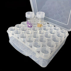 Clear Plastic Bead Storage Container Nail Art Box Mini Jewelry Bottles