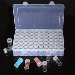 Clear Plastic Bead Storage Container Nail Art Box Mini Jewelry Bottles
