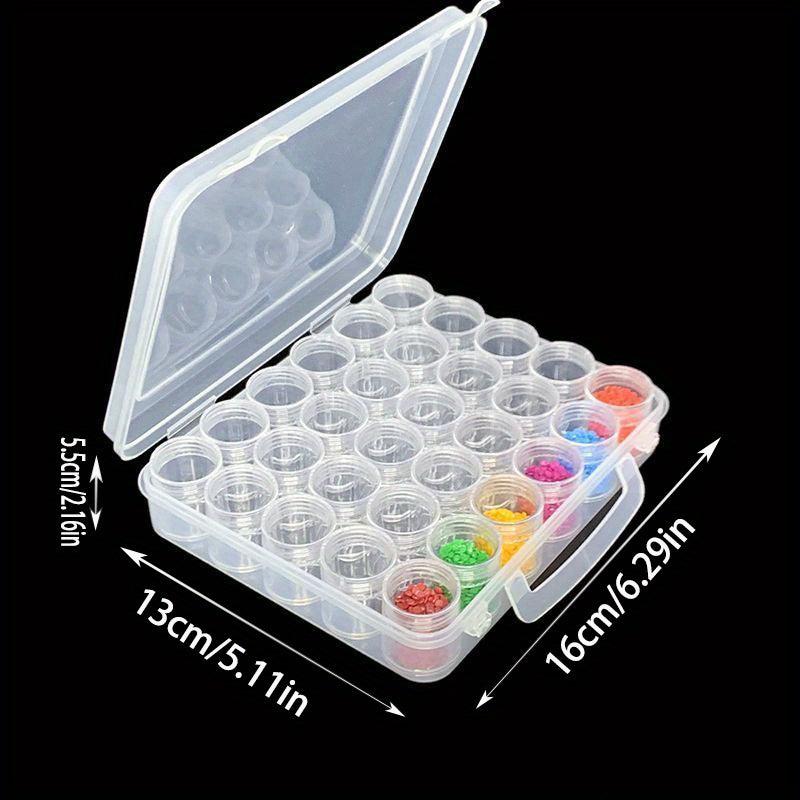 Clear Plastic Bead Storage Container Nail Art Box Mini Jewelry Bottles