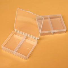 Mini Desktop Storage Box Organizer for Jewelry Crafts Beads - 2 Grids