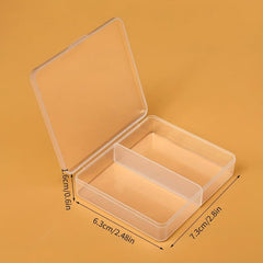 Mini Desktop Storage Box Organizer for Jewelry Crafts Beads - 2 Grids