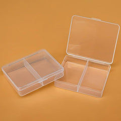 Mini Desktop Storage Box Organizer for Jewelry Crafts Beads - 2 Grids