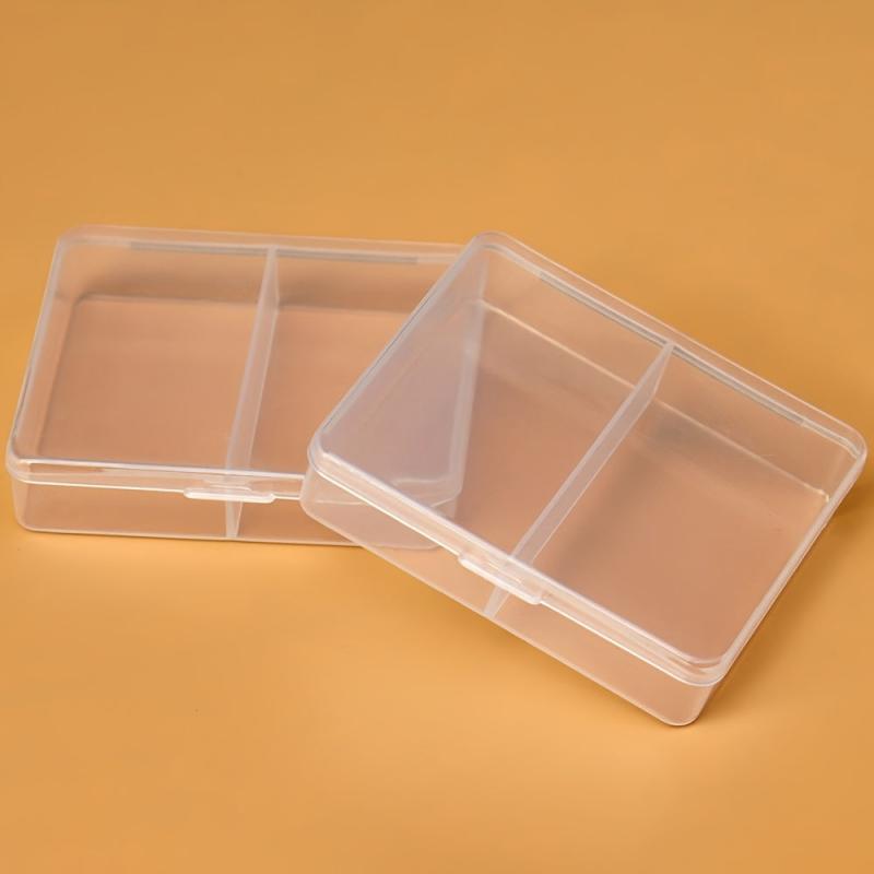 Mini Desktop Storage Box Organizer for Jewelry Crafts Beads - 2 Grids