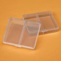 Mini Desktop Storage Box Organizer for Jewelry Crafts Beads - 2 Grids