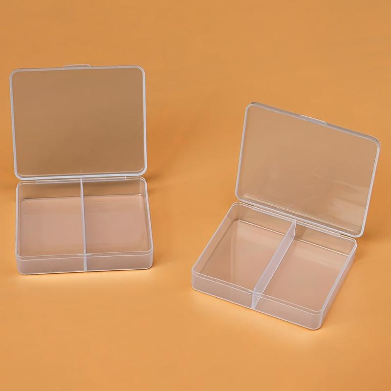 Mini Desktop Storage Box Organizer for Jewelry Crafts Beads - 2 Grids