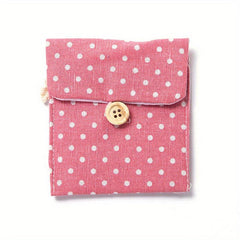 Large Capacity Cotton Linen Sanitary Napkin Storage Bag