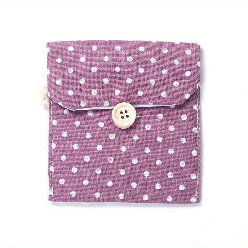 Large Capacity Cotton Linen Sanitary Napkin Storage Bag