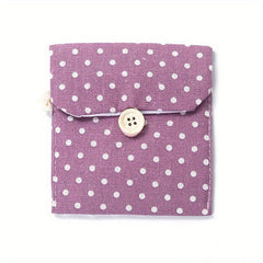 Large Capacity Cotton Linen Sanitary Napkin Storage Bag