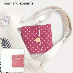Large Capacity Cotton Linen Sanitary Napkin Storage Bag