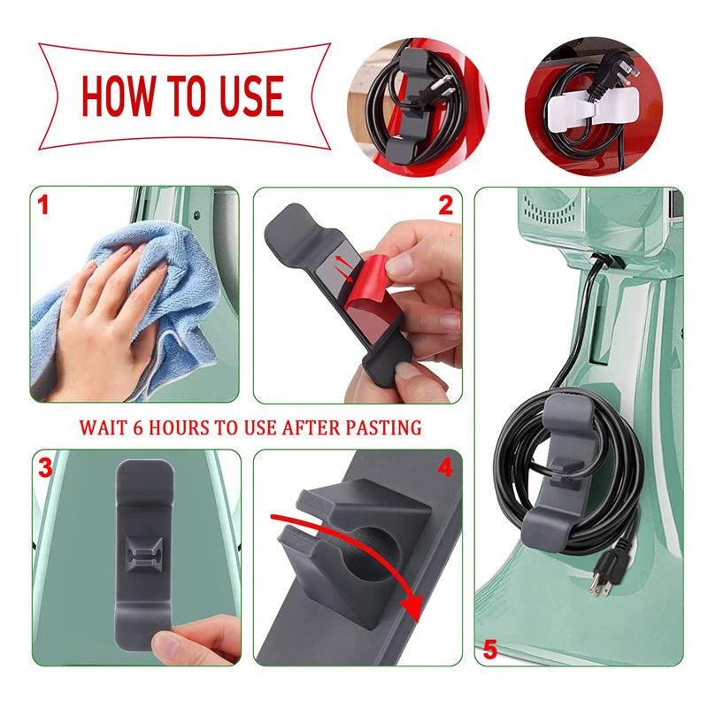 2pcs Adhesive Cord Winder for Small Kitchen Appliances - Cord Keeper
