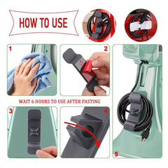 2pcs Adhesive Cord Winder for Small Kitchen Appliances - Cord Keeper