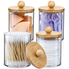 Clear Acrylic Swab Holder Dust-proof Storage Dispenser For Beauty Eggs