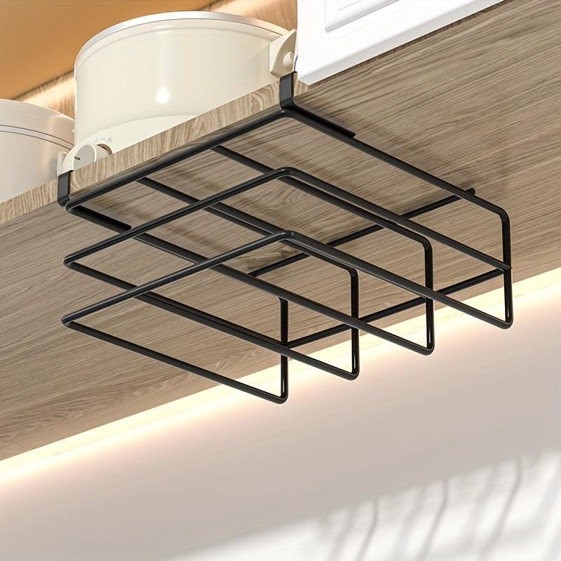 Stainless Steel Under Cabinet Storage Rack for Cutting Boards and Pot Covers