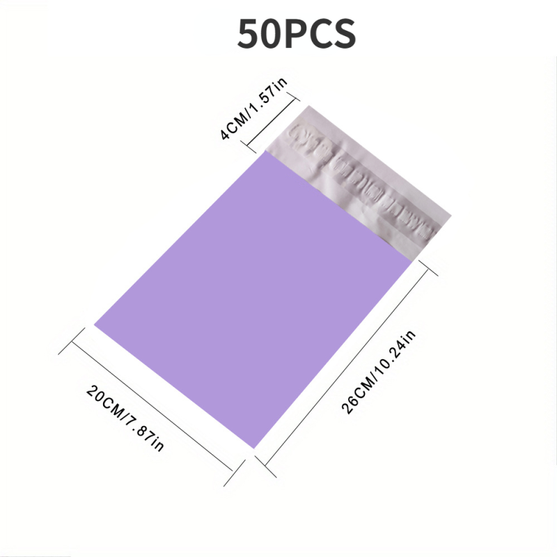 Purple Courier Mailer Bags Self-Seal Mailing Express Bag Envelope Packaging Bags