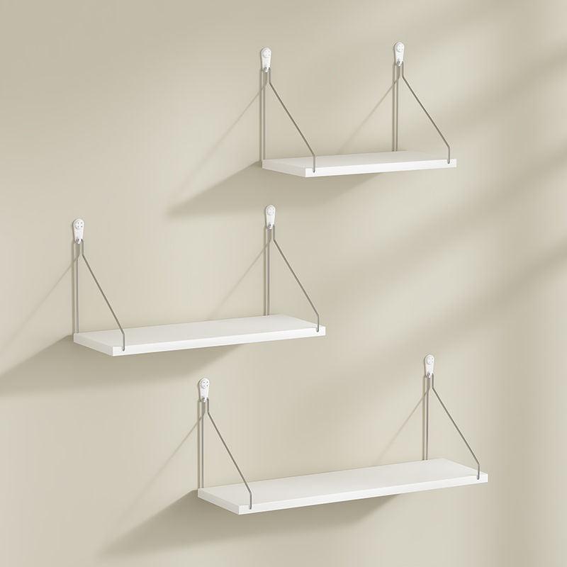 3pcs Wooden Floating Shelf Wall Mount Storage Rack Decor Set