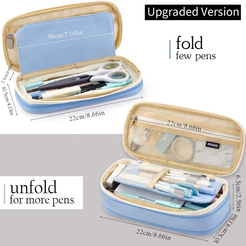 Large Capacity Pencil Case Office College School Stationery Box