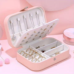 Stud Earring Box - Portable PU Leather Organizer