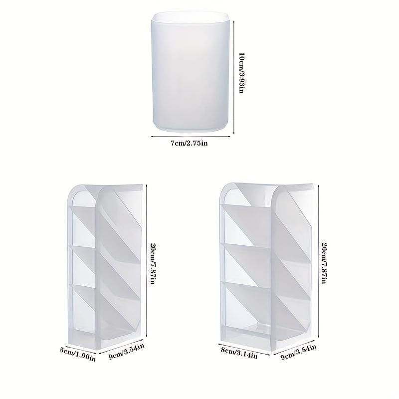 Transparent Desktop Storage Box Pencil Holder Makeup Organizer