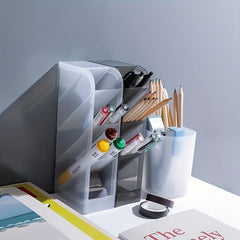 Transparent Desktop Storage Box Pencil Holder Makeup Organizer