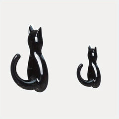 2pcs Cat Tail Hook Wall Hanging Hook Waterproof Hook For Kitchen Toilet Bathroom