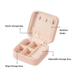 PU Leather Jewelry Box for Sister - Organizer Case for Jewelry