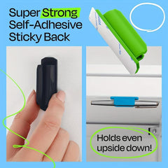 1pc Desk Sticky Pen Clip Desktop Storage Pen Clip Ball Pen Pencil Holder
