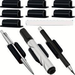 1pc Desk Sticky Pen Clip Desktop Storage Pen Clip Ball Pen Pencil Holder