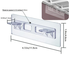 10pcs Punch Adhesive Shelf Bracket for Cabinet Book Shelve