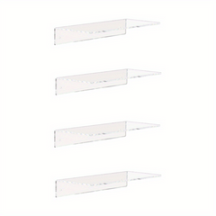 Clear Acrylic Floating Wall Shelf for Figures Plant Photo Storage