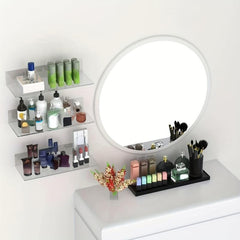 Clear Acrylic Floating Wall Shelf for Figures Plant Photo Storage
