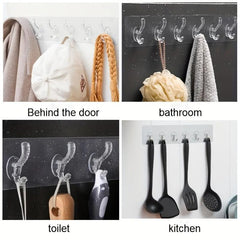 Acrylic Keys Hanging Rack Durable Towel Storage Organizer