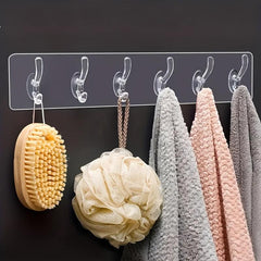 Acrylic Keys Hanging Rack Durable Towel Storage Organizer