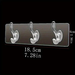 Acrylic Keys Hanging Rack Durable Towel Storage Organizer