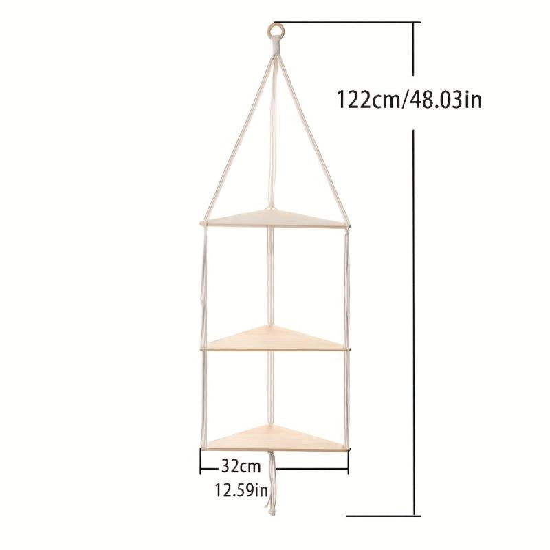 Bohemia 3-Layer Floating Shelf for Tissue Succulent Plants Ornaments