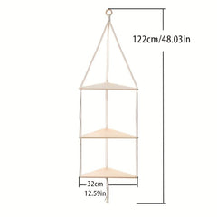 Bohemia 3-Layer Floating Shelf for Tissue Succulent Plants Ornaments