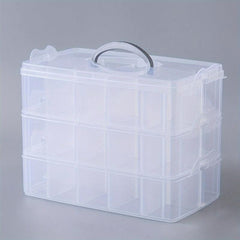 3-Layer Extra Large Toy Storage Box with Handles