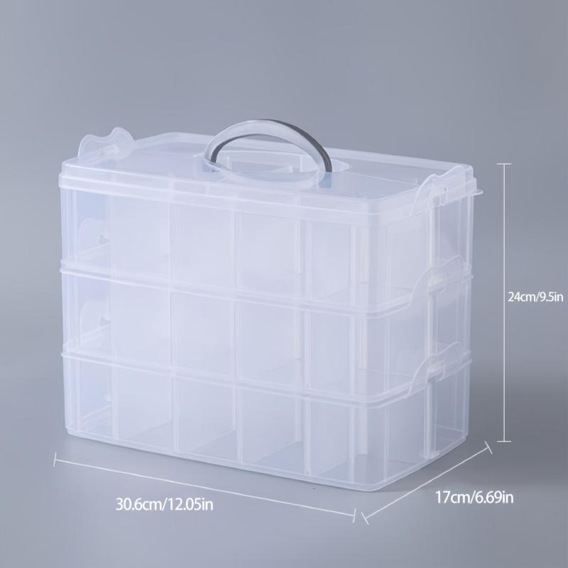 3-Layer Extra Large Toy Storage Box with Handles