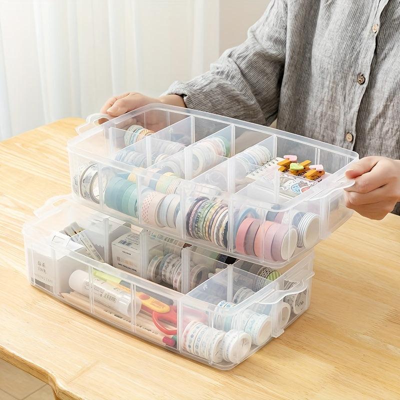 3-Layer Extra Large Toy Storage Box with Handles