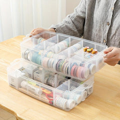 3-Layer Extra Large Toy Storage Box with Handles