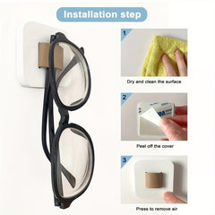 Sunglasses Holder Wall Mounted Glasses Hook Self Adhesive Organizer