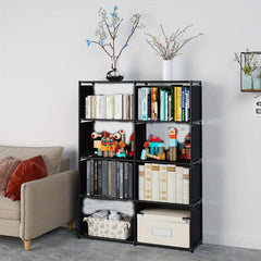 Multilayer Cube Storage Bookshelf for Household Items, Entryway