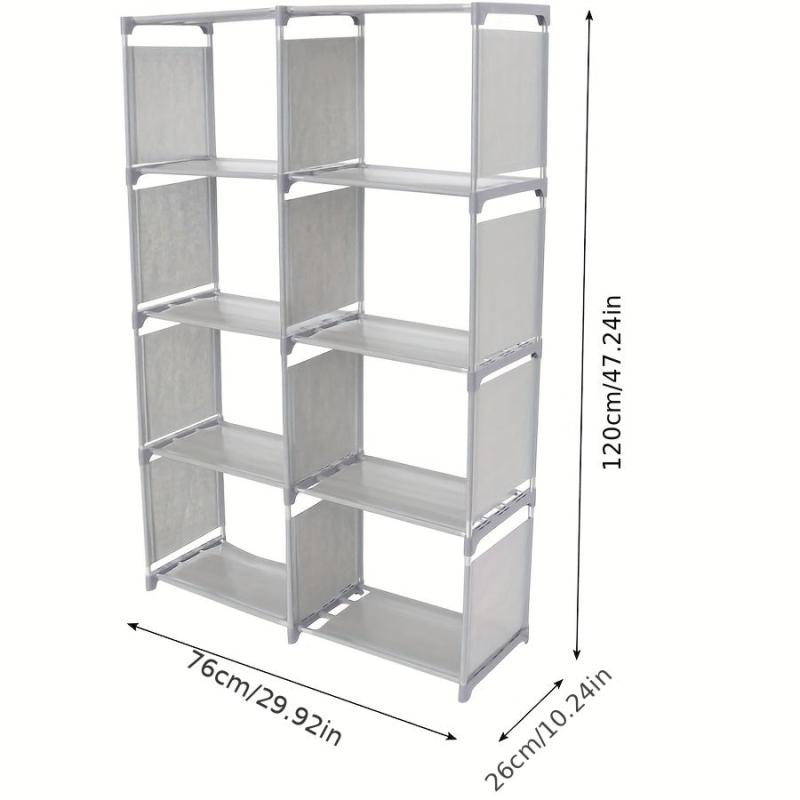 Multilayer Cube Storage Bookshelf for Household Items, Entryway