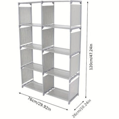 Multilayer Cube Storage Bookshelf for Household Items, Entryway